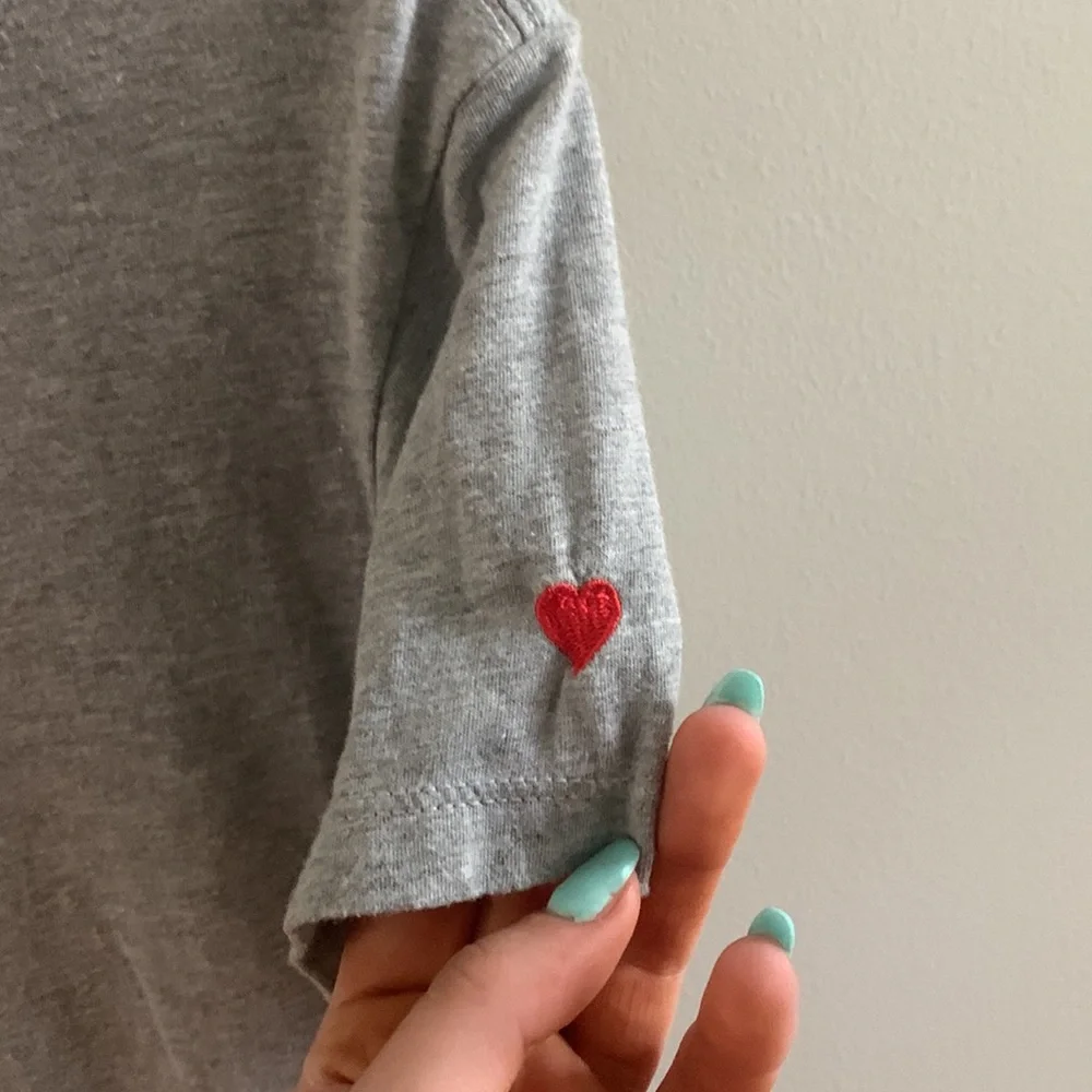 Suburban Riot Embroidered Heart Sleeve Tee - Picture 2 of 3